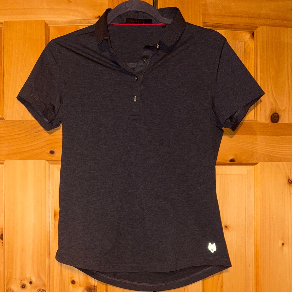 Greyson Women’s Golf Polo Dark Gray With Greyson Logo